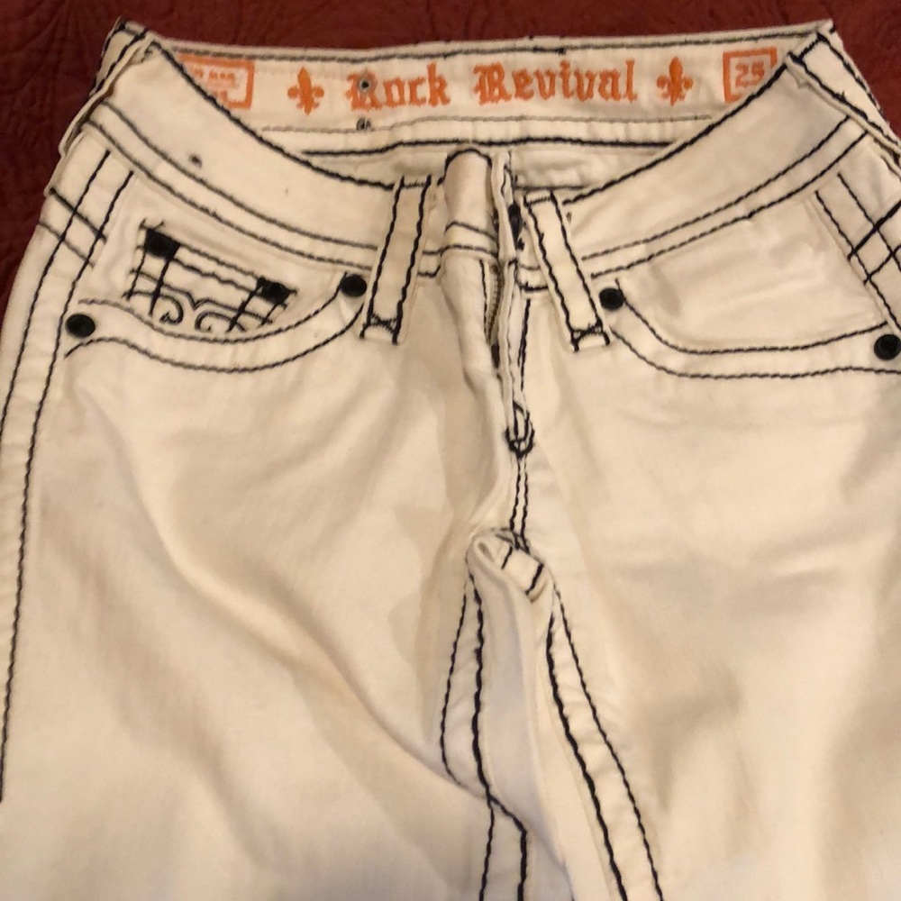 Rock Revival white black seems jeans